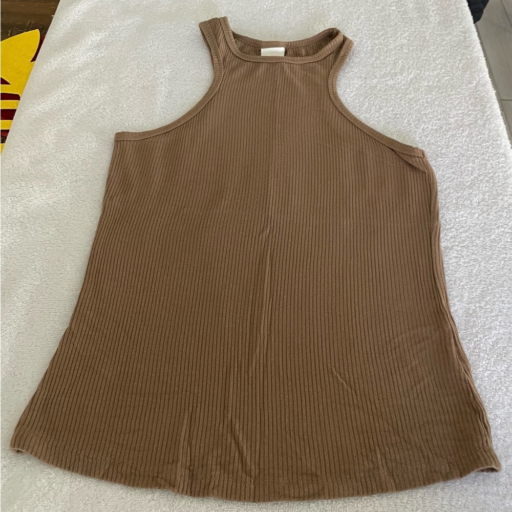 Forever 21 Ribbed Tan Tank Top